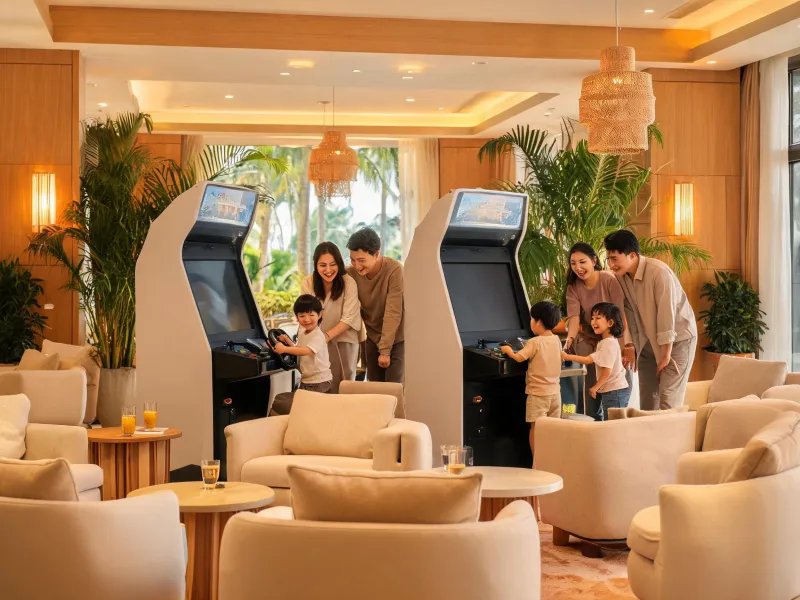 Hospitality arcade lounge