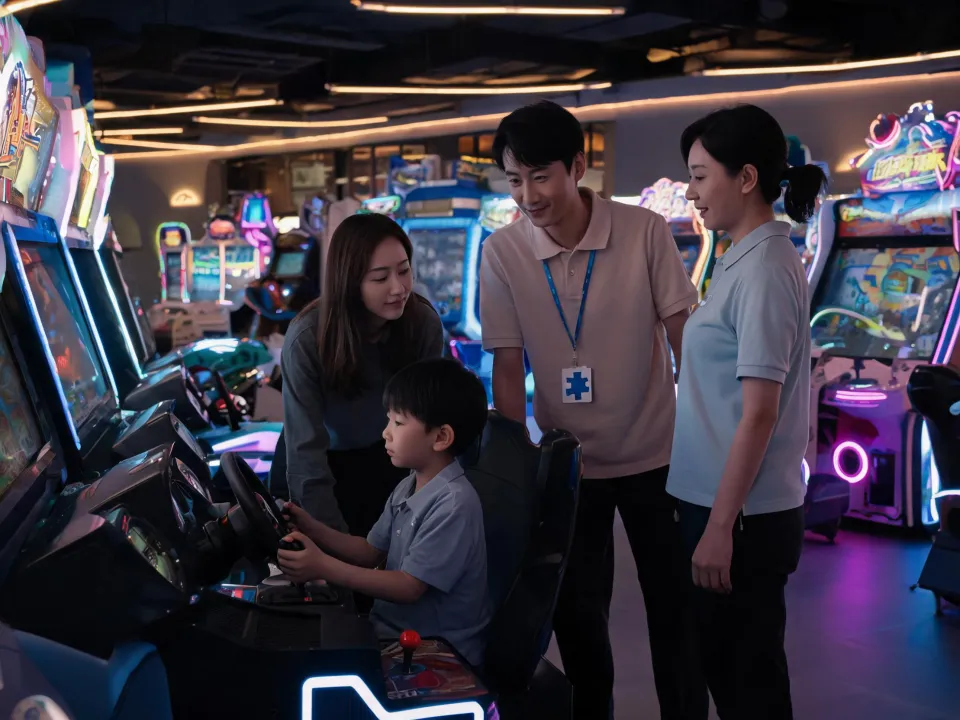 Sensory-friendly arcade session